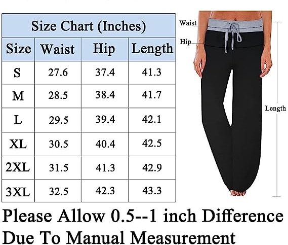 Women's Comfy Pajama Pants Casual Drawstring Palazzo Lounge Wide Leg Pants