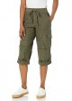 Women's Green Cargo Pants with Pockets
